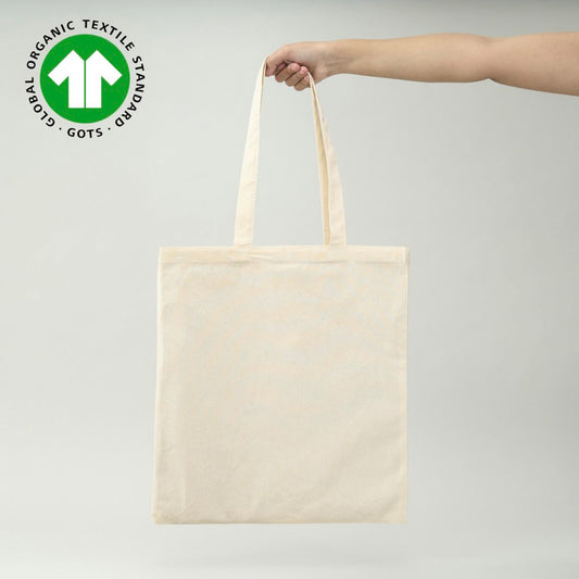 Bolsa de algodón orgánico certificado 42 x 38 cm